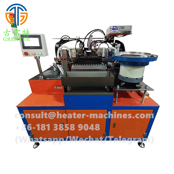 Automatic resistance to pin or plug assembly machine