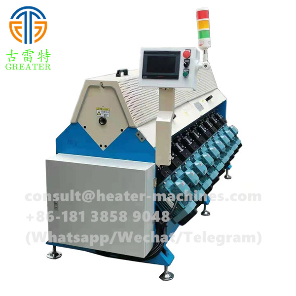 Roll compressing machine for heater tube MgO powder compacting